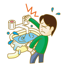 蛇口の水もれ